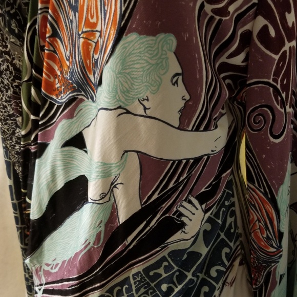 Vintage Jean Paul Gaultier Graphic Top Blouse L - Picture 2 of 8